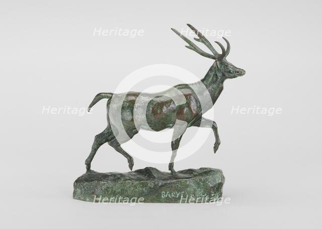 Virginia Deer, Left Foot Raised, model n.d., cast 1857/1873. Creator: Antoine-Louis Barye.