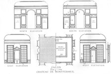 Details of the salons, Chateau de Montfermeil, Paris, 1924. Artist: Unknown.