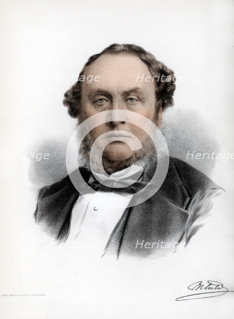 Sir Michael Costa, Italian-born British composer and conductor, c1890.Artist: Cassell, Petter & Galpin