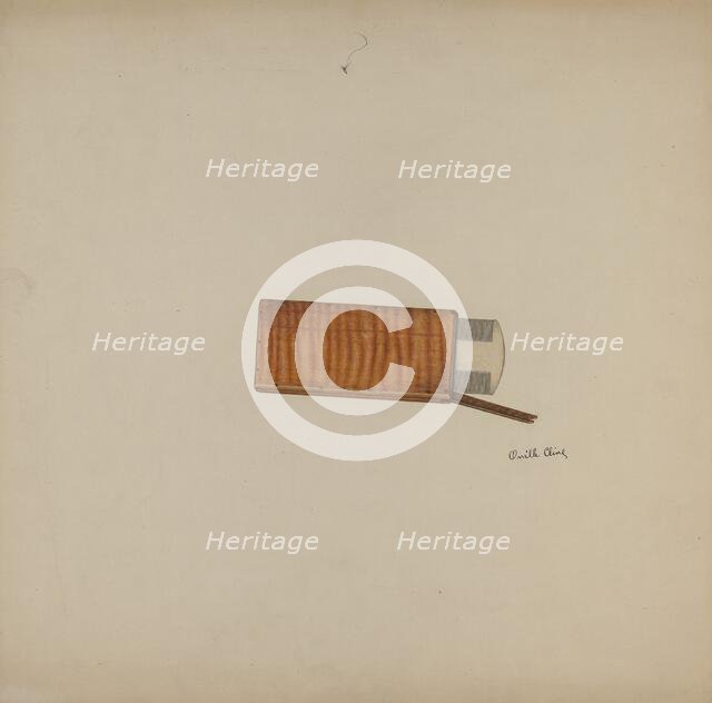 Shaker Comb and Case, c. 1941. Creator: Orville Cline.