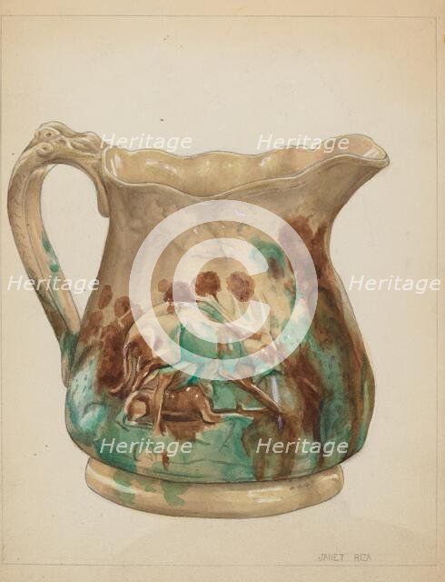 Pitcher, c. 1936. Creator: Janet Riza.