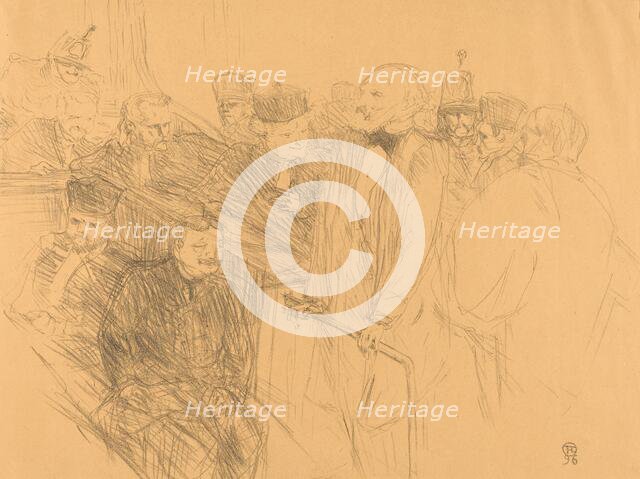 Ribot Deposition (Déposition Ribot), 1896. Creator: Henri de Toulouse-Lautrec.