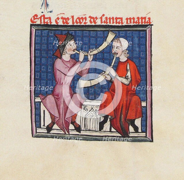 Illustration from the codex of the Cantigas de Santa Maria, c. 1280. Creator: Anonymous.