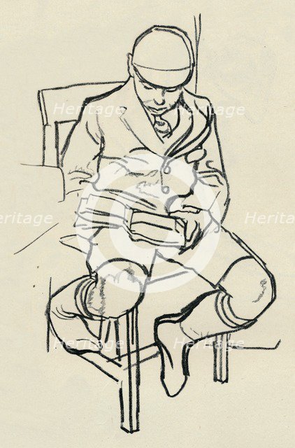 'Boy Reading', c1900. Artist: Warwick Reynolds.