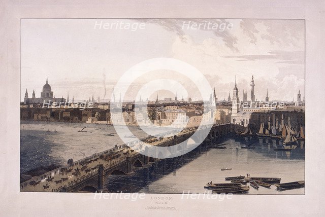 London Bridge, 1804. Artist: William Daniell