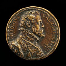 Antonio Calmone, Secretary to Philip II [obverse], c. 1570. Creator: Pietro Paolo Galeotti.