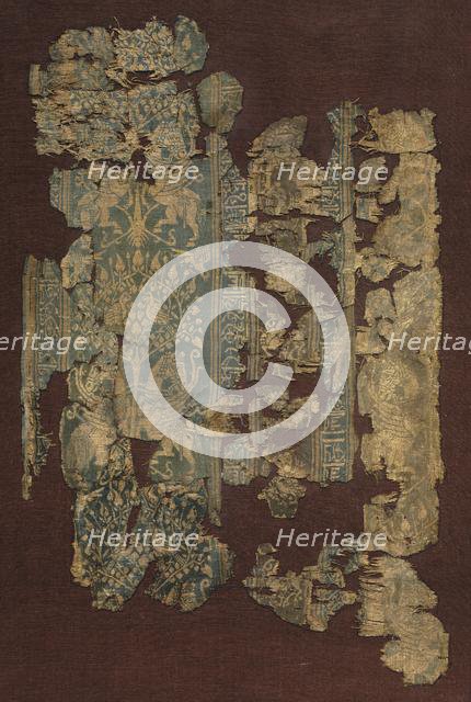 Silk fragment, 1100s. Creator: Unknown.