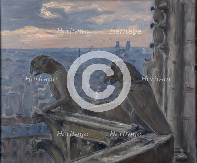 Les gargouille, Third Quarter of 19th century. Creator: Moreau-Nélaton, Adolphe Étienne Auguste (1859-1927).