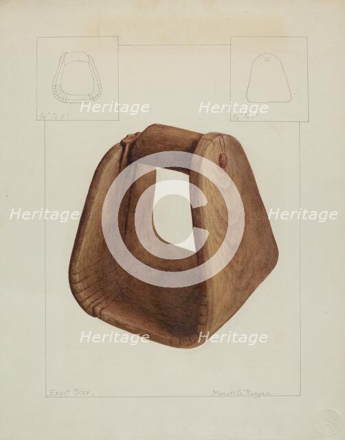 Saddle Stirrup, c. 1938. Creator: Manuel G. Runyan.