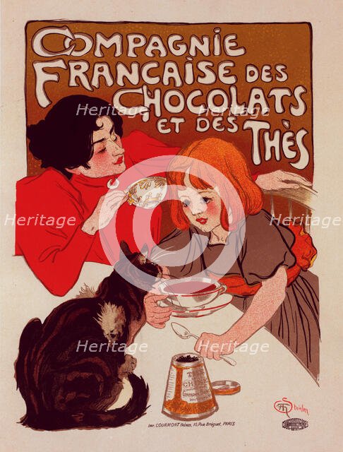 Affiche pour le "Chocolat de la Compagnie Française", c1899. Creator: Theophile Alexandre Steinlen.