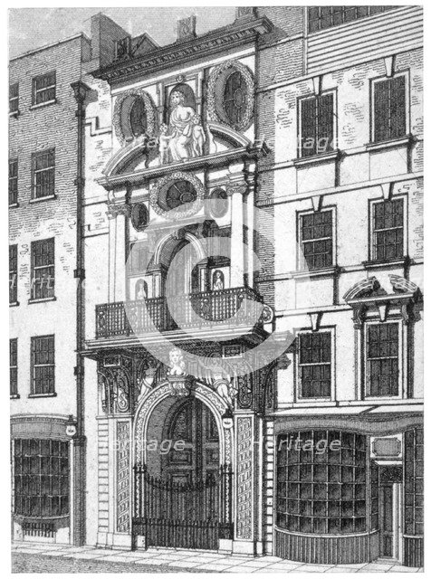 Mercers' Hall, City of London, c1800. Artist: William Angus