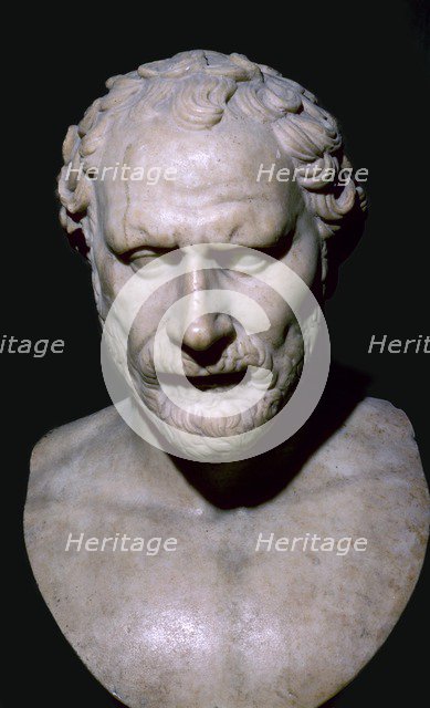 Bust of the Greek statesman Demosthenes, 4th century BC. Artist: Unknown