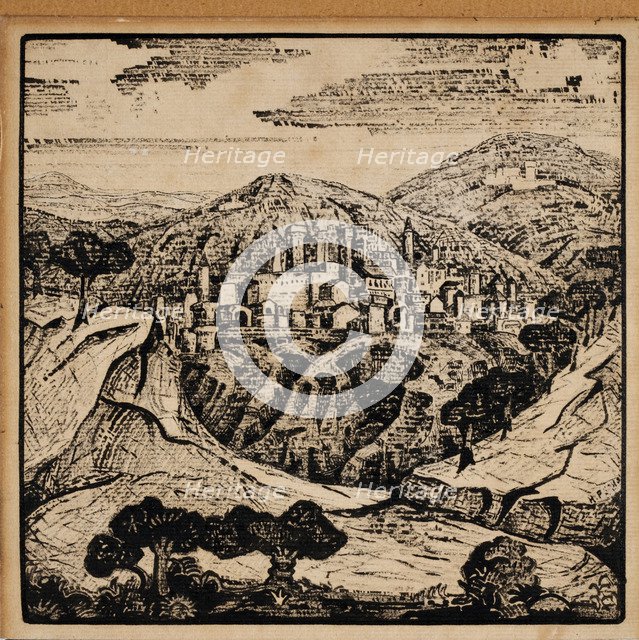 Illustration for the Italian Poems by Alexander Blok, 1907. Artist: Roerich, Nicholas (1874-1947)