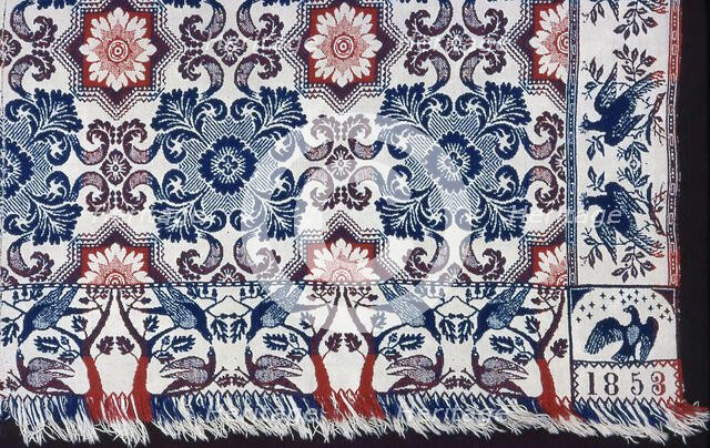 Coverlet, Indiana, 1853. Creator: Matthew Rattray.