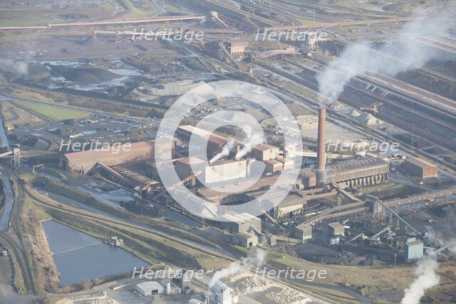 The ore preparation plant at Scunthorpe Steel Works, North Lincolnshire, 2016. Creator: Dave MacLeod.