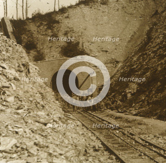 Tavannes Tunnel, Verdun, northern France, c1914-c1918. Artist: Unknown.