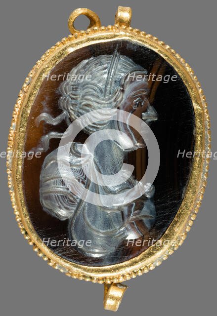 Pendant with an Intaglio of the Head of a Woman, Europe, 16th century. Creator: Unknown.