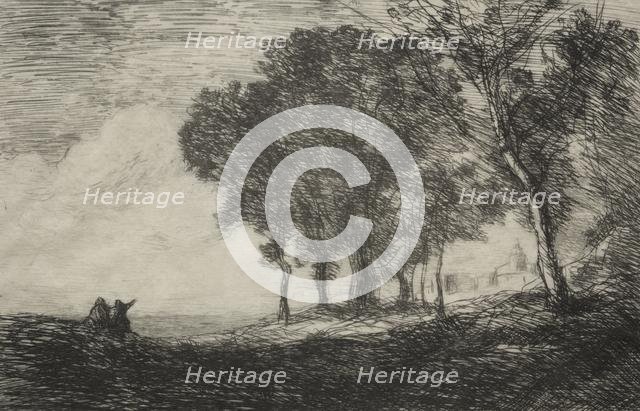 Italian Landscape, c. 1865. Creator: Jean Baptiste Camille Corot (French, 1796-1875).