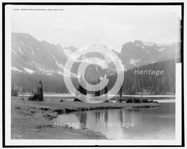 Snowy range near Ward, Long Lake, Colo., c1901. Creator: William H. Jackson.