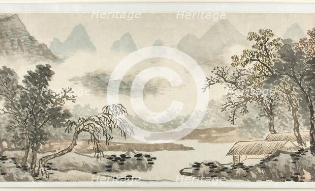 Clouds over the River before Rain, Ming dynasty (1369-1644), dated 1504. Creator: Shen Zhou.