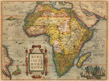 Africae Tabula Nova. From Theatrum Orbis Terrarum, 1572. Creator: Ortelius, Abraham (1527-1598).