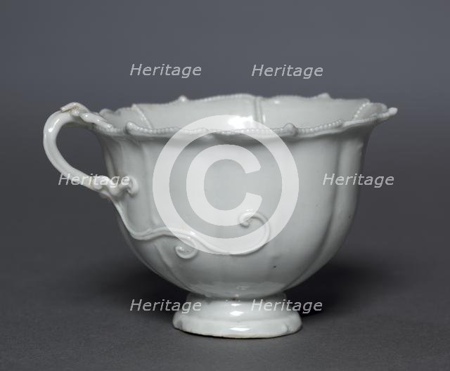 Fluted Cup with Dragon Handle, early 14th Century. Creator: Unknown.