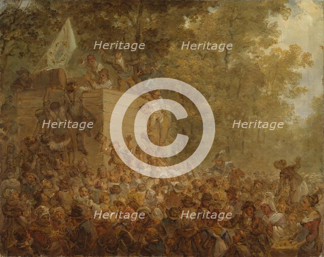 St. Louis -juhla Pariisissa I, 1819. Creator: Alexander Lauréus.