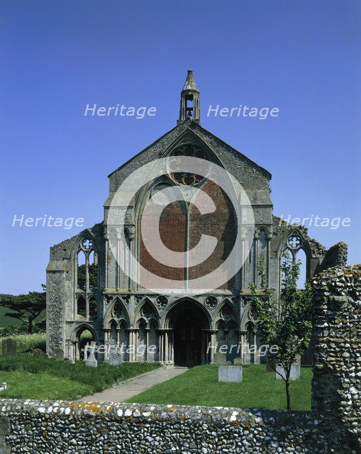 West front of Binham Priory, Norfolk, 1985. Artist: Unknown