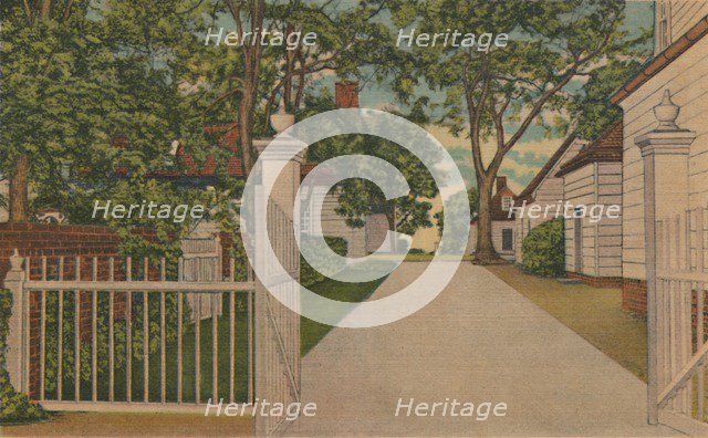 'A View of the North Lane', 1946. Artist: Unknown.