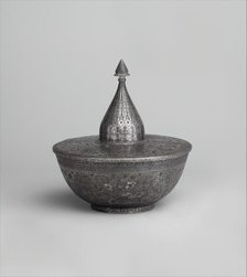 Bowl with Cover, Iran, 19th century. Creator: Unknown.