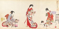 Chiyoda Castle (Album of Women), 1895., 1895. Creator: Chikanobu Yoshu.