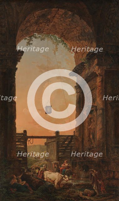 The Return of the Cattle, ca. 1773-75. Creator: Hubert Robert.