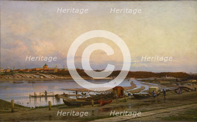 The Golitsyn Hospital in Moscow, 1880. Artist: Bogolyubov, Alexei Petrovich (1824-1896)