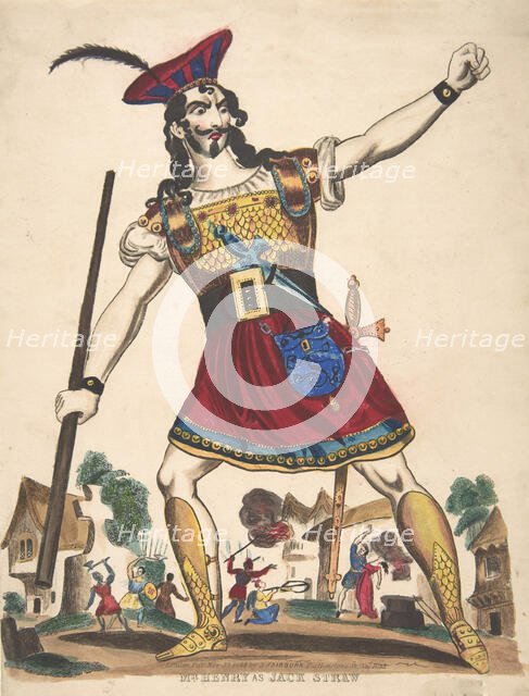 Mr. Henry as Jack Straw, 1848., 1848. Creator: Anon.