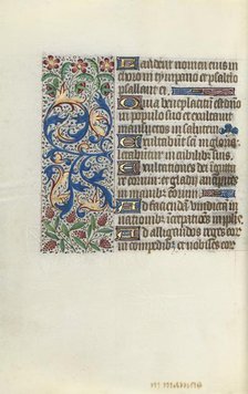 Book of Hours (Use of Rouen): fol. 142v, c. 1470. Creator: Master of the Geneva Latini (French, active Rouen, 1460-80).