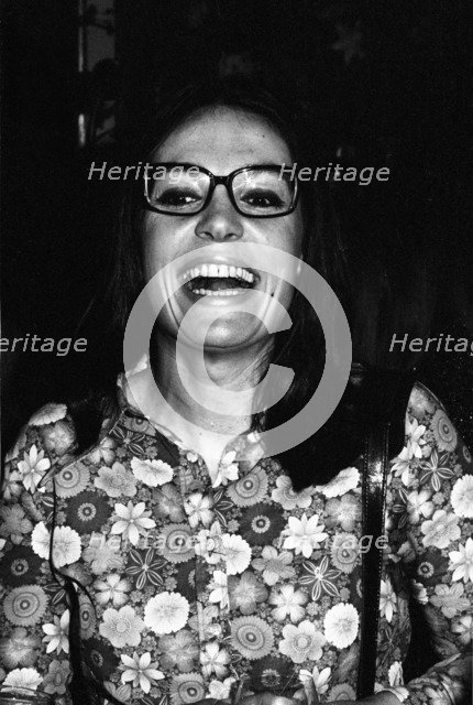Nana Mouskouri, London, 1971.   Artist: Brian O'Connor.