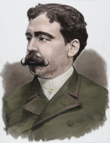 Enrique Kubly Arteaga (1855-1904), Uruguayan writer, politician and philosopher, 1885.  Creator: Capuz.