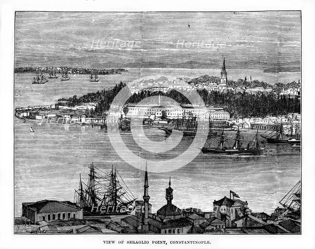 Seraglio Point, Constantinople, Turkey, 19th century. Artist: Unknown