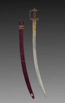 Tulwar sword, 1700s. Creator: Unknown.