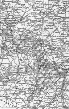 'La Guerre 20-26 juillet 1916; Carte-croquis du terrain au Nord et au Sud de la Somme', 1916. Creator: Unknown.