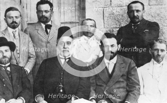 Members of the Hebrew Language Council, 1912. Artist: Unknown