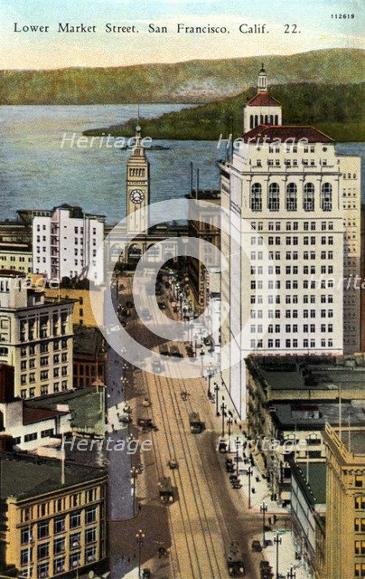 Lower Market Street, San Francisco, California, USA, 1926. Artist: Unknown