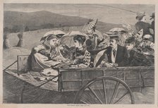 The Straw Ride (Harper's Bazar, Vol. II), September 25, 1869. Creator: Unknown.