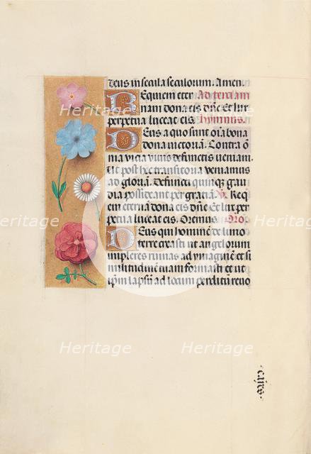 Hours of Queen Isabella the Catholic, Queen of Spain: Fol. 26v, c. 1500. Creator: Master of the First Prayerbook of Maximillian (Flemish, c. 1444-1519); Associates, and.