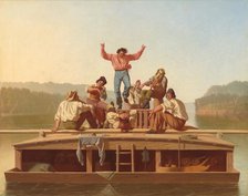The Jolly Flatboatmen, 1846. Creator: George Caleb Bingham.