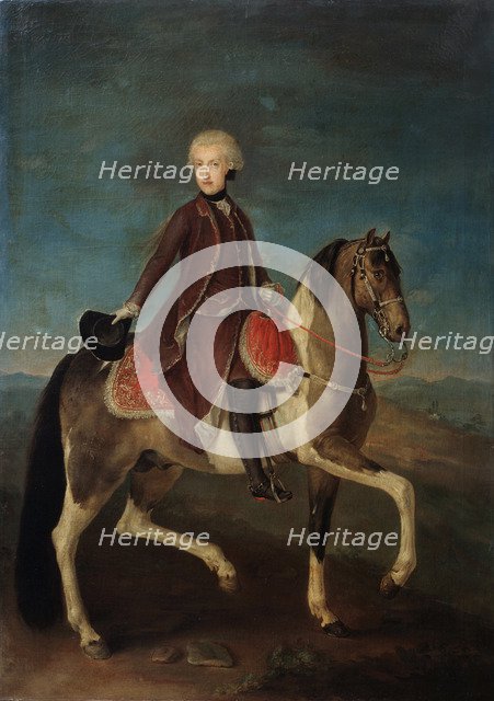 Equestrian portrait of Empress Maria Theresia of Austria (1717-1780), 18th century.  Creator: Anonymous.