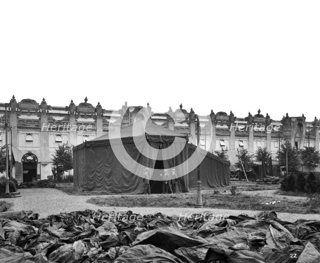 Waring & Gllow munitions factory, White City, Hammersmith and Fulham, London, August 1916. Artist: Adolph Augustus Boucher.