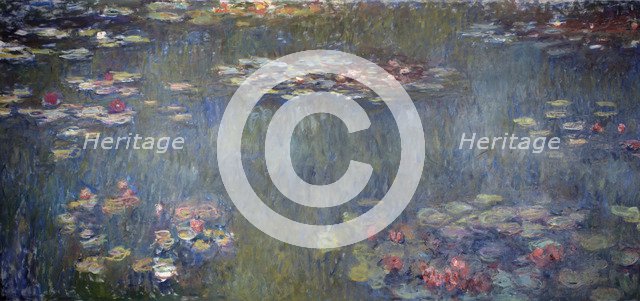 Waterlilies Pond, Green Reflection (Le Bassin aux nymphéas, reflets verts), 1920-1925.