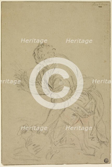Man Kneeling With Jug (recto); Standing Man (verso), n.d.