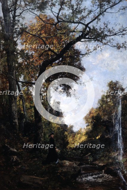 'The Autumn Walk', 1869.   Artist: Emmanuel Lansyer